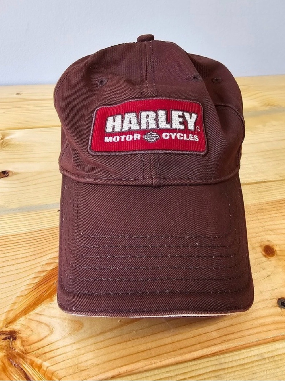 Harley Davidson Hat Cap Brown Adjustable Beaumont Texas Motorcycles Biker